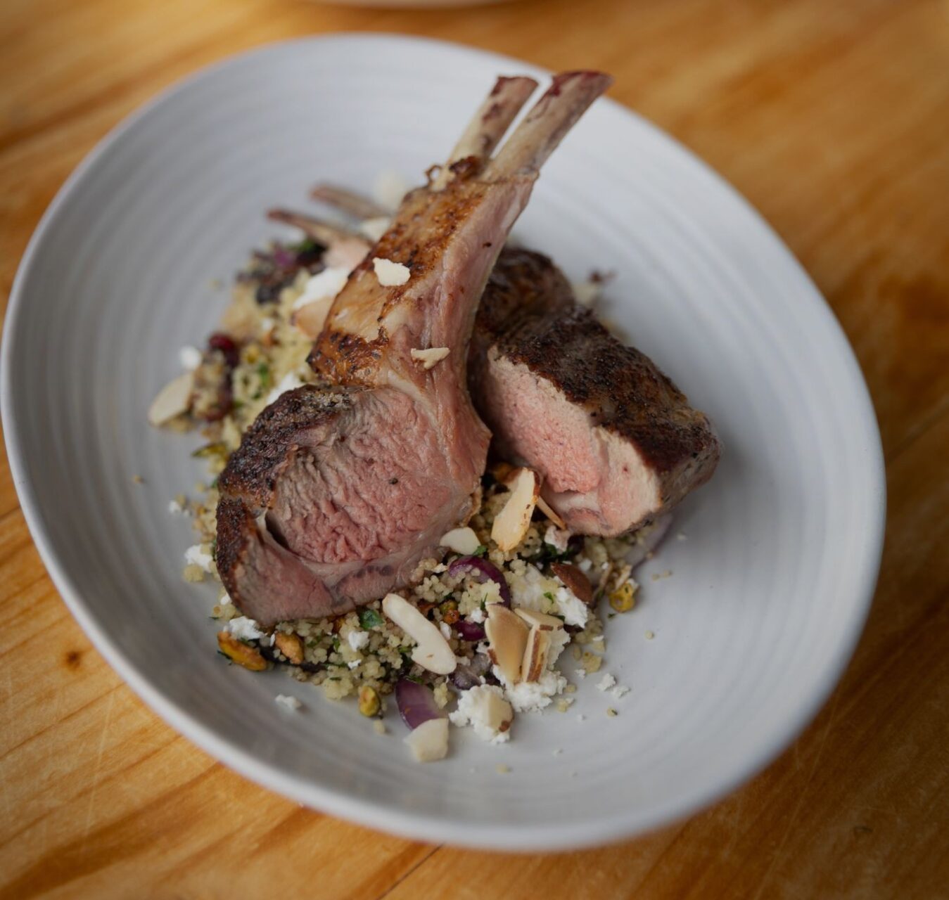 The Gintrap Restaurant & Bar - lamb main from the restaurant menu in Napier