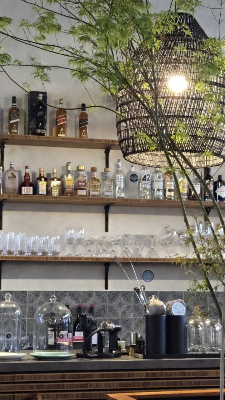 Chaona Thai - bar and drinks shelves at the Napier restaurant
